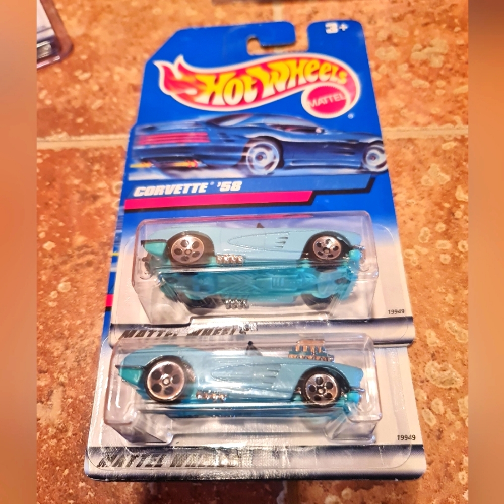 Vintage Hot Wheel 1997 '58 Corvette Baby Blue